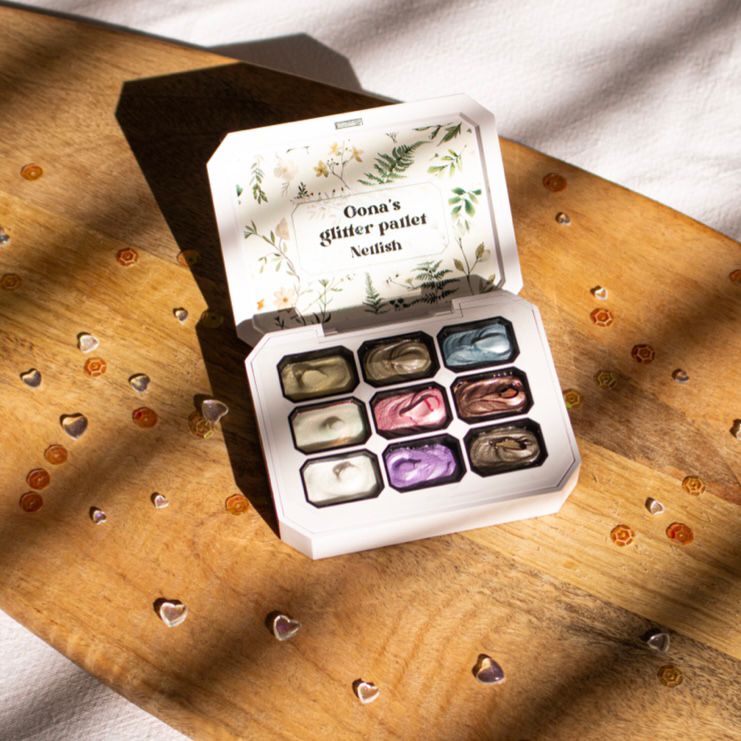 Painting/pat pallet oonas glitter