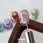 Cat eye  hartje met magneet