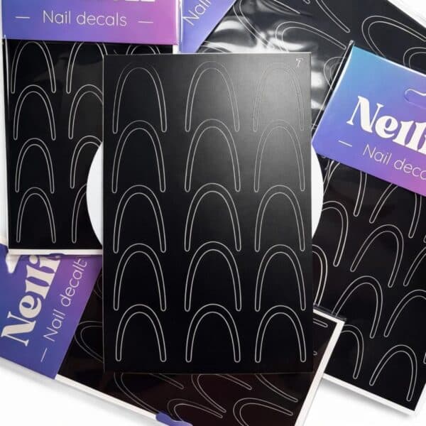 Nail art Sjabloon sticker french dun