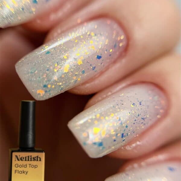 Gold Top coat flaky
