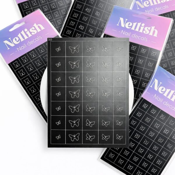 Nail art Sjabloon sticker vlinder