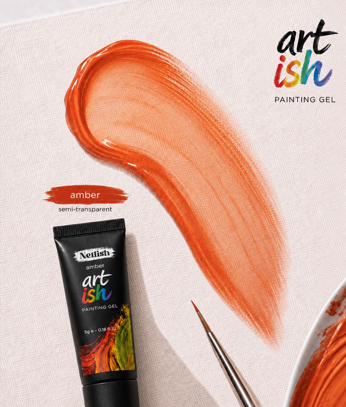Art-ish painting gel Amber ST
