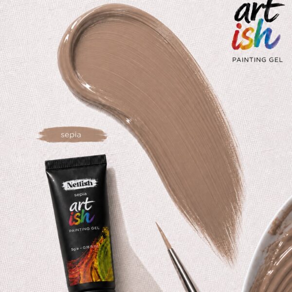 Art-ish painting gel Sepia