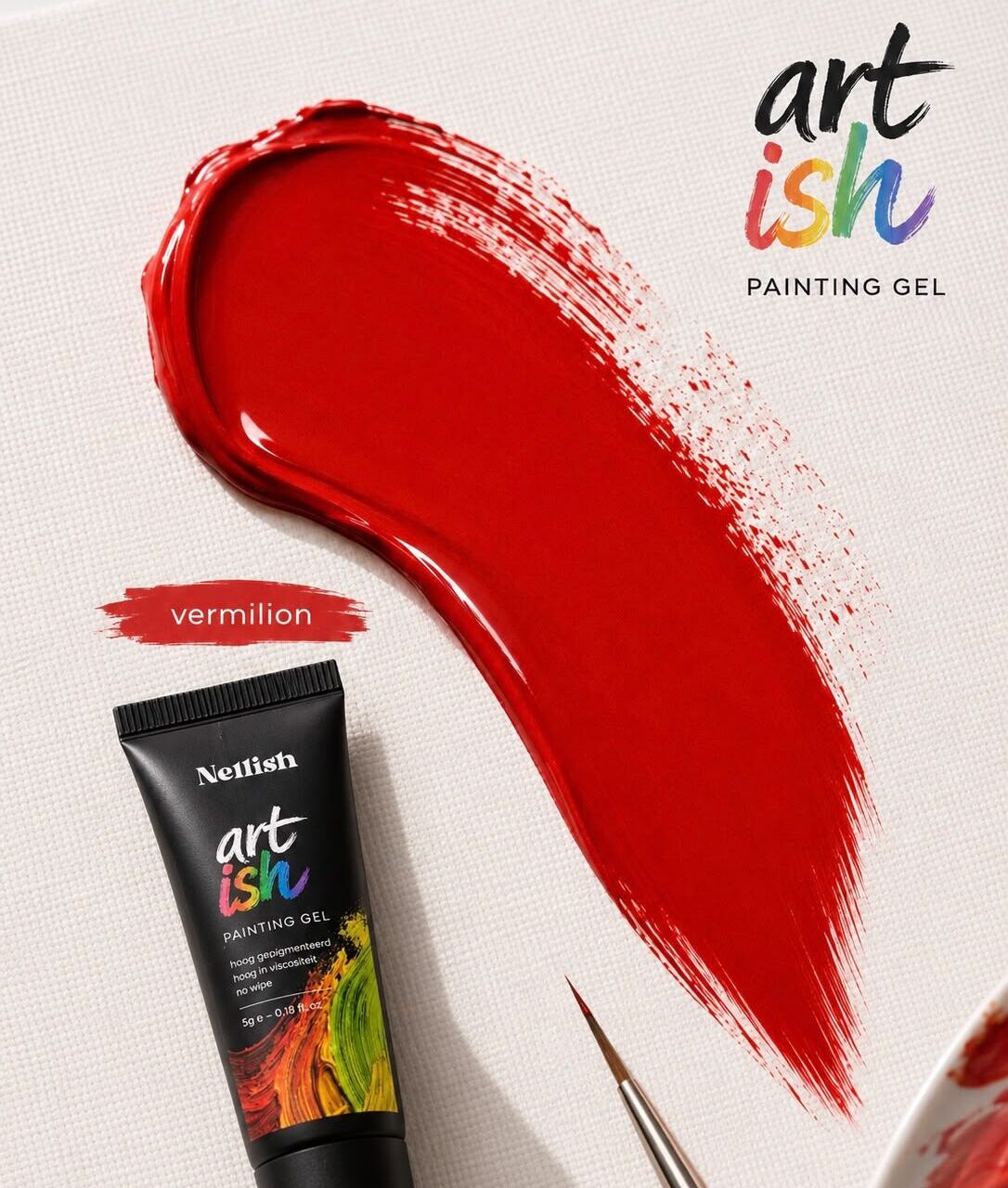 Art-ish painting gel Vermilion