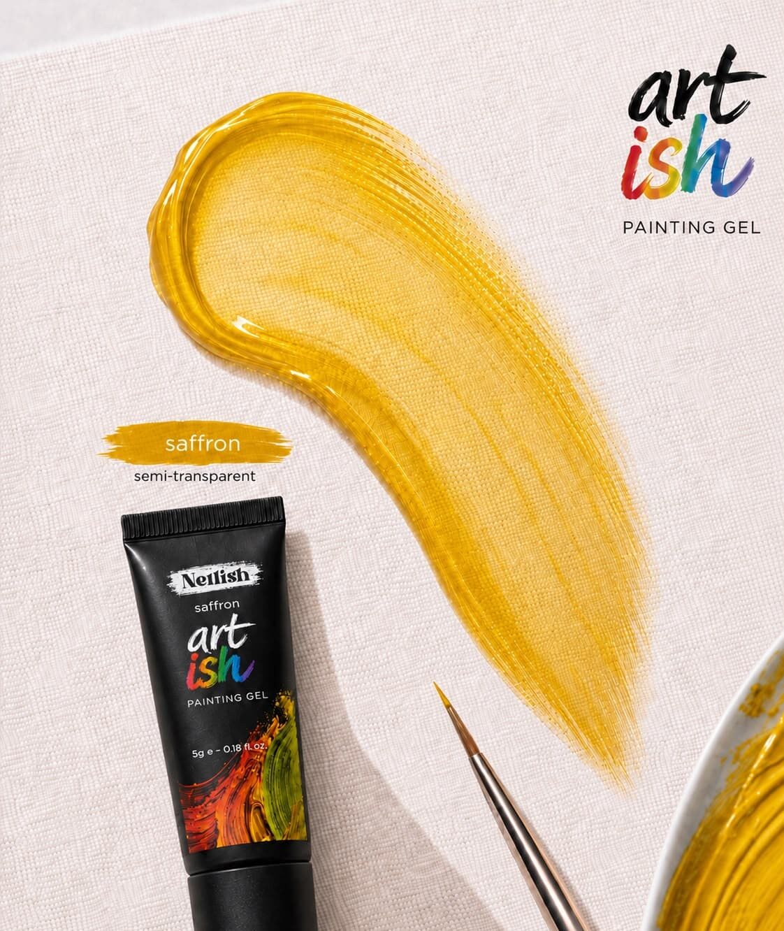 Art-ish painting gel Saffron ST