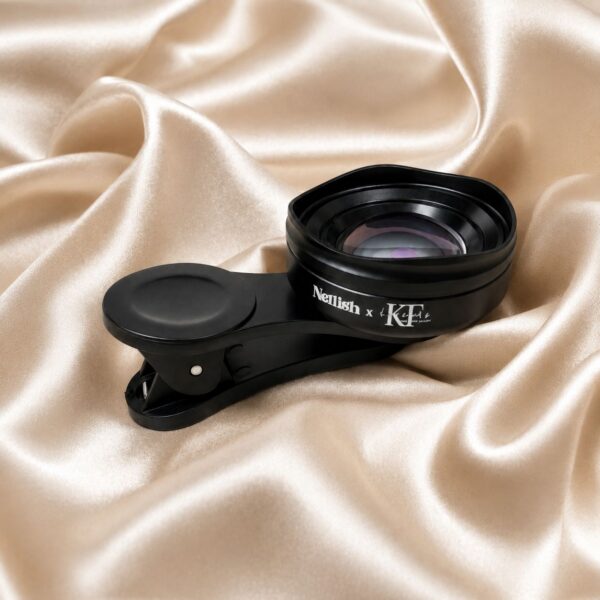 macro lens met satijnen doek