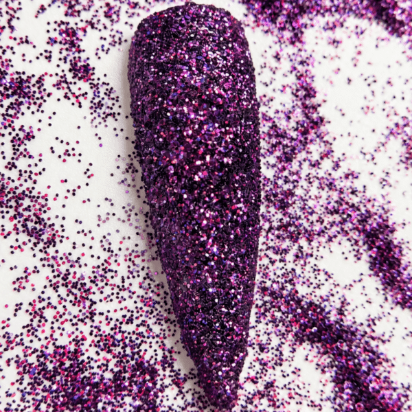 Fijne glitter donker paars Nr.30