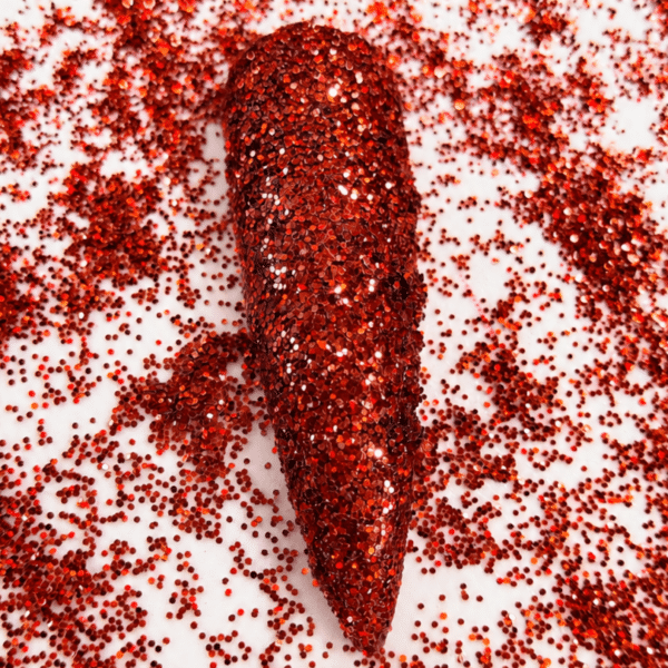 Fijne glitter rood Nr.18