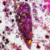 Grove glitter donker roze met goud Nr.3
