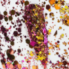 Grove glitter goud met roze Nr.4