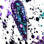 Grove glitter blauw en paars Nr.12