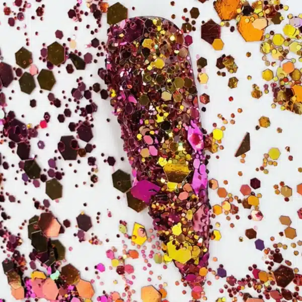 Grove glitter goud met roze Nr. 4 – Nellish